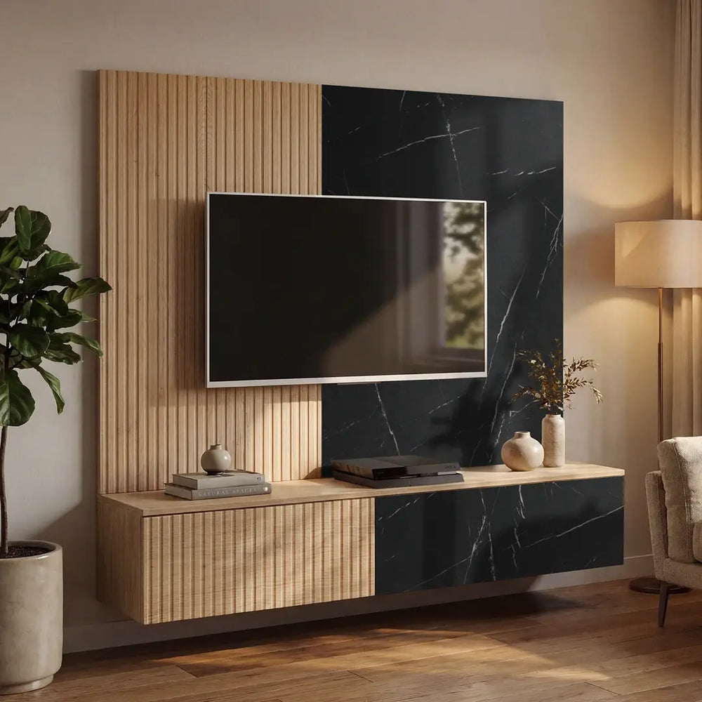 Noir I Entertainment Unit For TVs Up To 70"