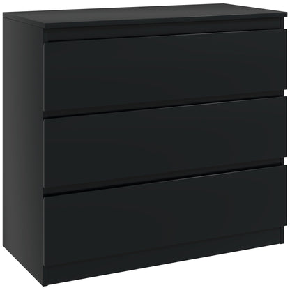 HOMCOM Chest of Three Drawers - Black
