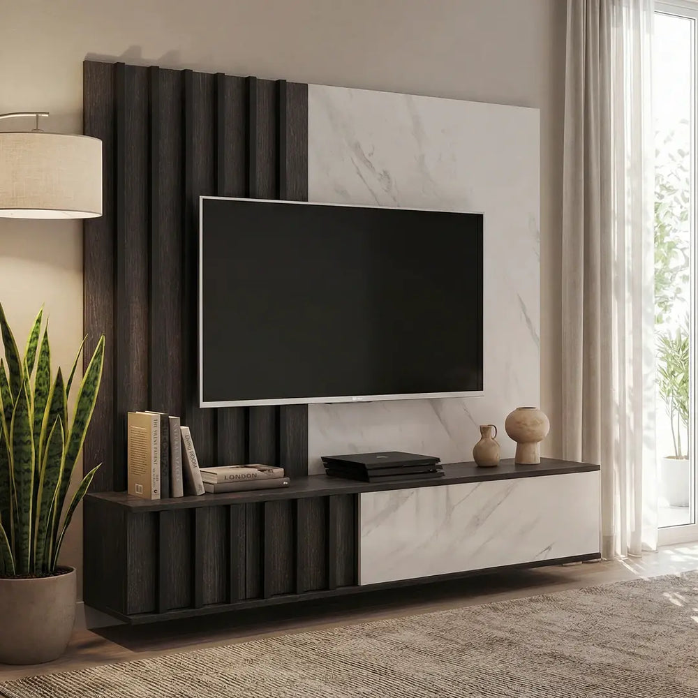 Noir II Entertainment Unit For TVs Up To 70"