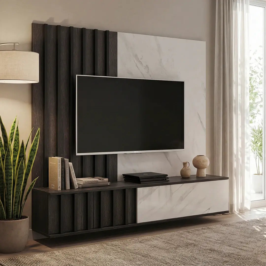 Noir II Entertainment Unit For TVs Up To 70"