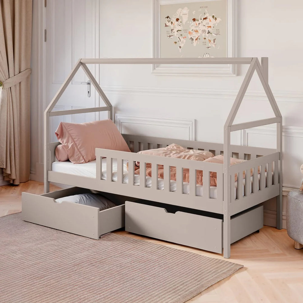 Wooden Single Bed Domi