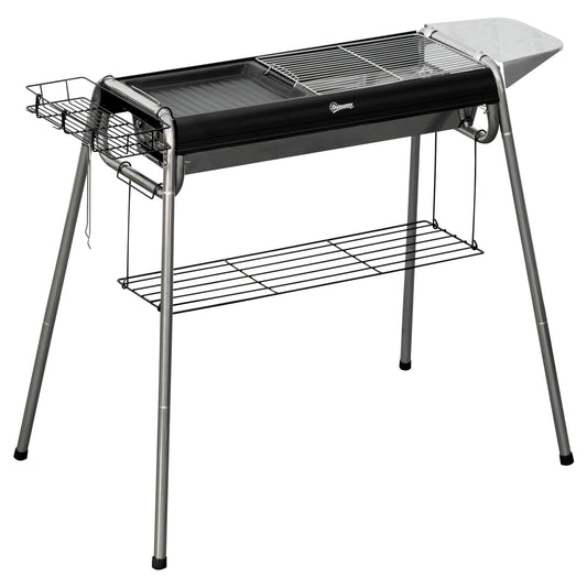 Outsunny Charcoal BBQ Grill - Black