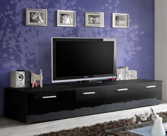 Duo TV Cabinet in Black Gloss