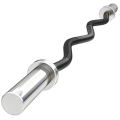 SPORTNOW 4ft Olympic EZ Curl Bar, Barbell Bar for 2