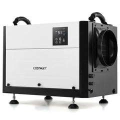 50/70L/Day Crawl Space Dehumidifier with 3 Modes and 24H Timer-Black-50L