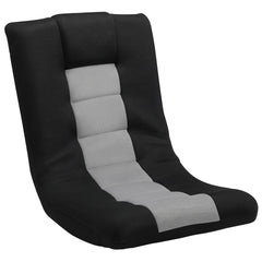 HOMCOM Floor Chair, Folding Floor Sofa with Adjustable Backrest, Wide Seat, Swivel Base, Black
