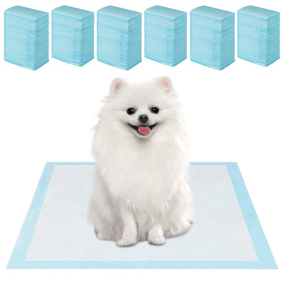 Dog and Puppy Pee Pads 60 x 43 cm(300 Counts) 6-Layer Leak-Proof Pet Pads-Blue
