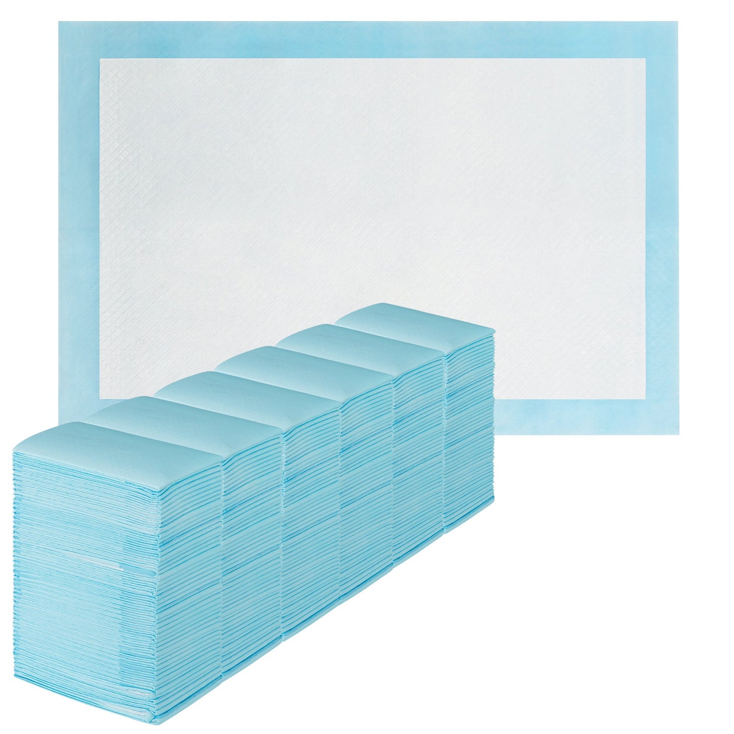 Dog and Puppy Pee Pads 60 x 43 cm(300 Counts) 6-Layer Leak-Proof Pet Pads-Blue