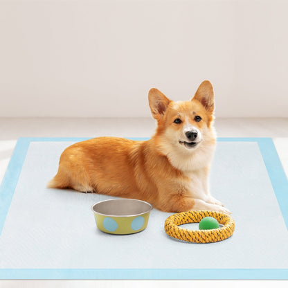 Dog and Puppy Pee Pads 90 x 60 cm(150 Counts) 6-Layer Leak-Proof Pet Pads-Blue