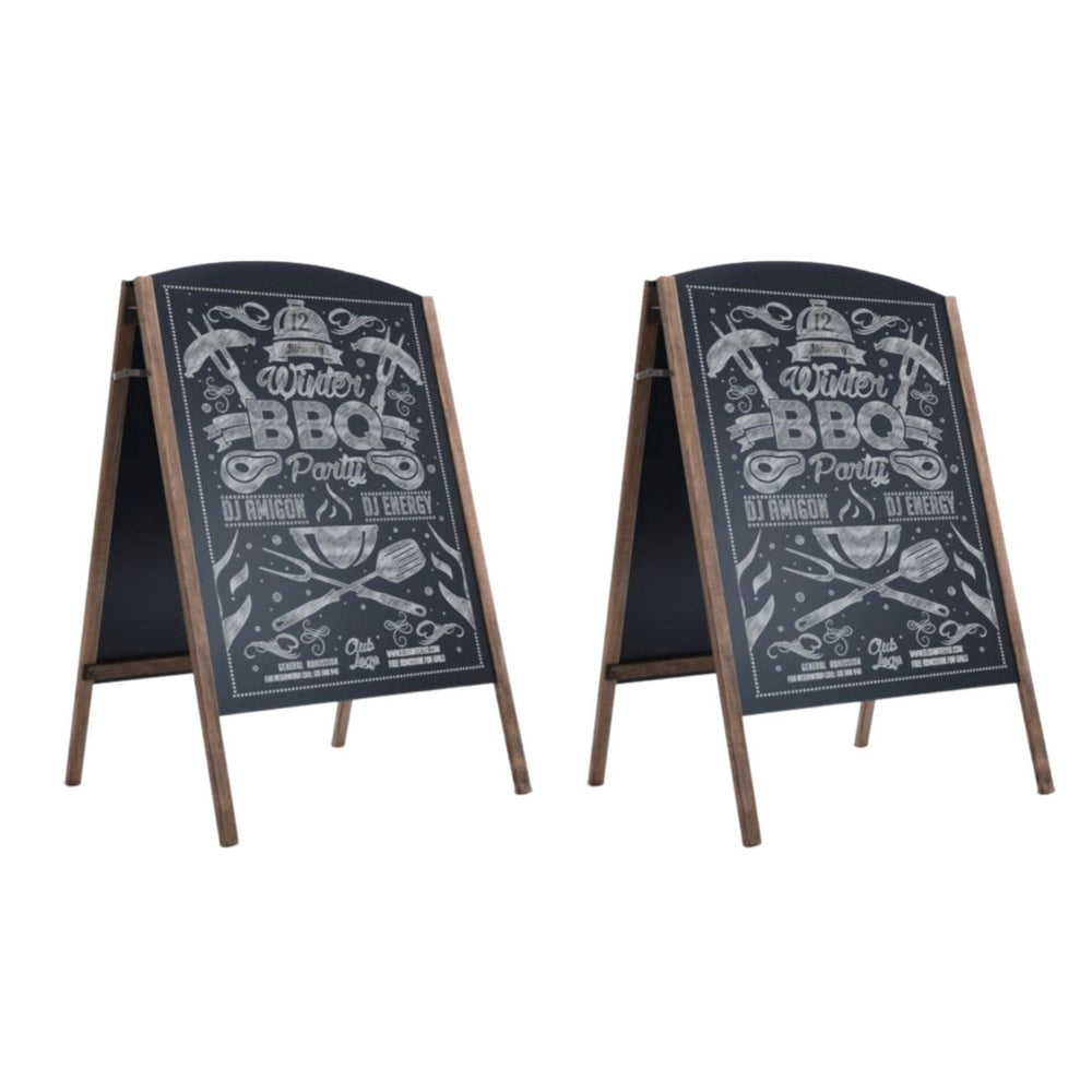 Double Sided A Frame- ChalkBoard Sign Set of 2
