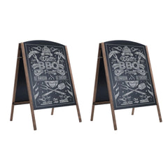 Double Sided A Frame- ChalkBoard Sign Set of 2