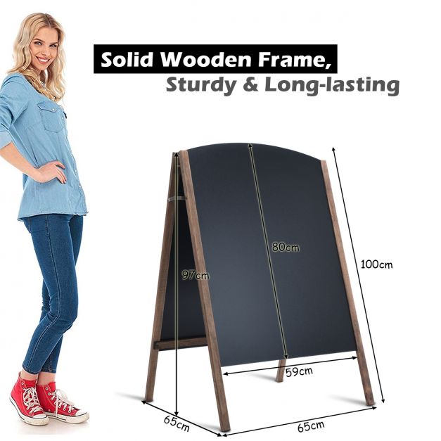 Double Sided A Frame- ChalkBoard Sign Set of 2