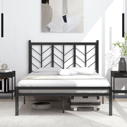 Full Size Platform Bed with Headboard and Metal Frame-Full Size