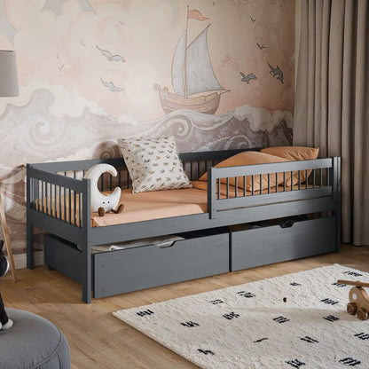 Wooden Single Bed Edi With Storage