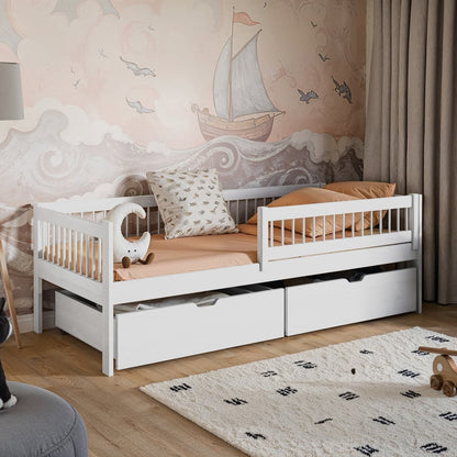 Wooden Single Bed Edi With Storage