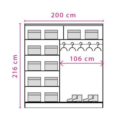 Dome DO8 Sliding Door Wardrobe