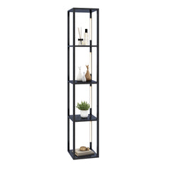 Floor Lamp with 3-Level Dimmable LED Bulbs and Rotatable Poles-Black