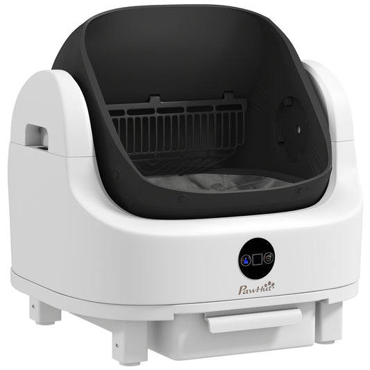 PawHut Self Cleaning Cat Litter Tray Top Opening Design, Automatic Litter Box More Space with Integrated Security Protection