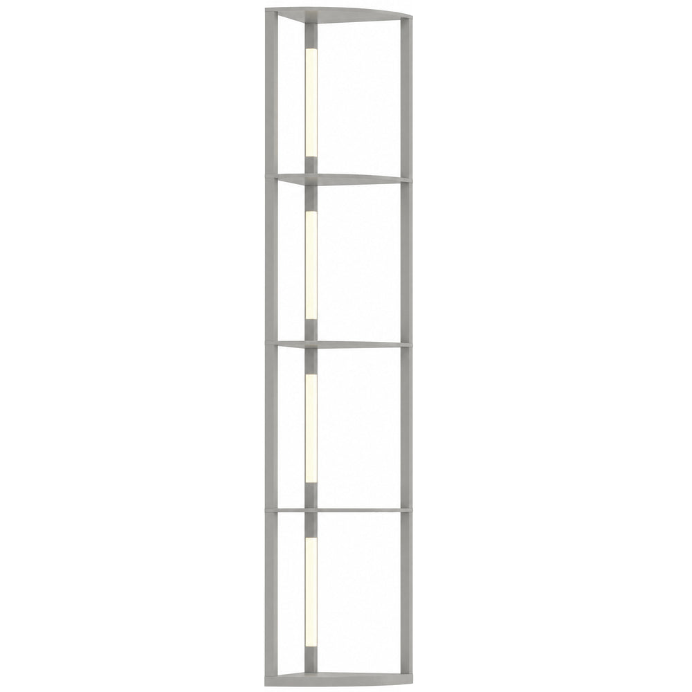 HOMCOM 4-Tier Corner Floor Lamp