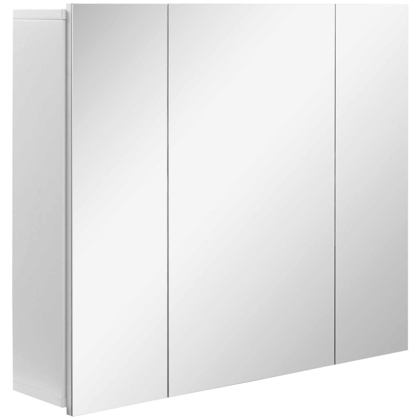 kleankin Wall Mounted Mirror Cabinet - White