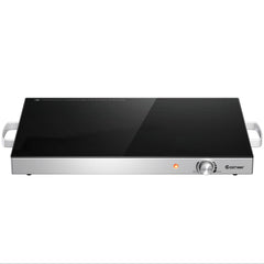 Electric Warming Tray with Cool-Touch Handles and Stainless Steel Frame