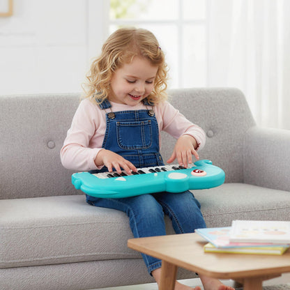 25-Key Kids Piano Keyboard Elephant Shape Toy Digital Piano with Built-in Music-Blue