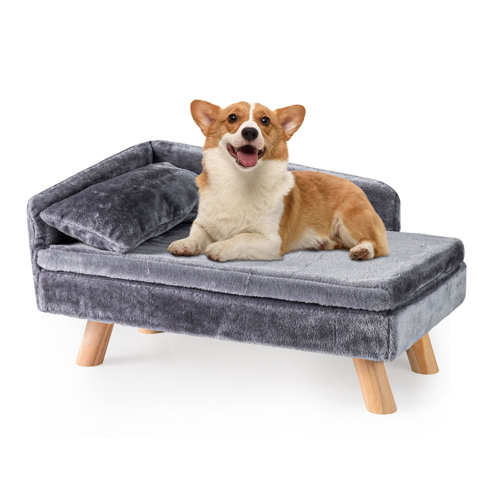 Elevated Pet Bed for Medium and Small Dogs Puppies Cats Kittens-Grey