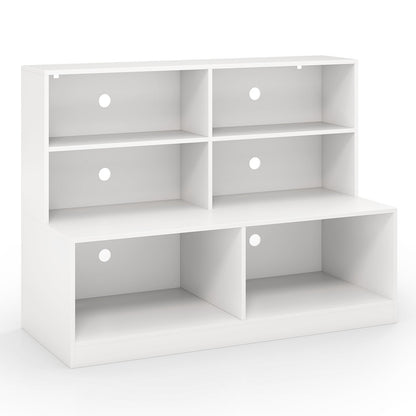 2-in-1 Entryway Shoe Cabinet with 2 Anti-tipping Kits for Living Room-White
