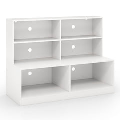 2-in-1 Entryway Shoe Cabinet with 2 Anti-tipping Kits for Living Room-White