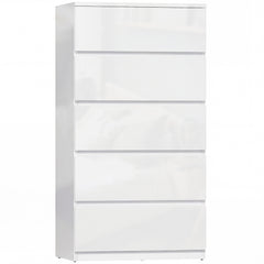 HOMCOM Chest of Drawers, 5-Drawer Storage Cabinets, Modern Dresser, Storage Drawer Unit for Bedroom