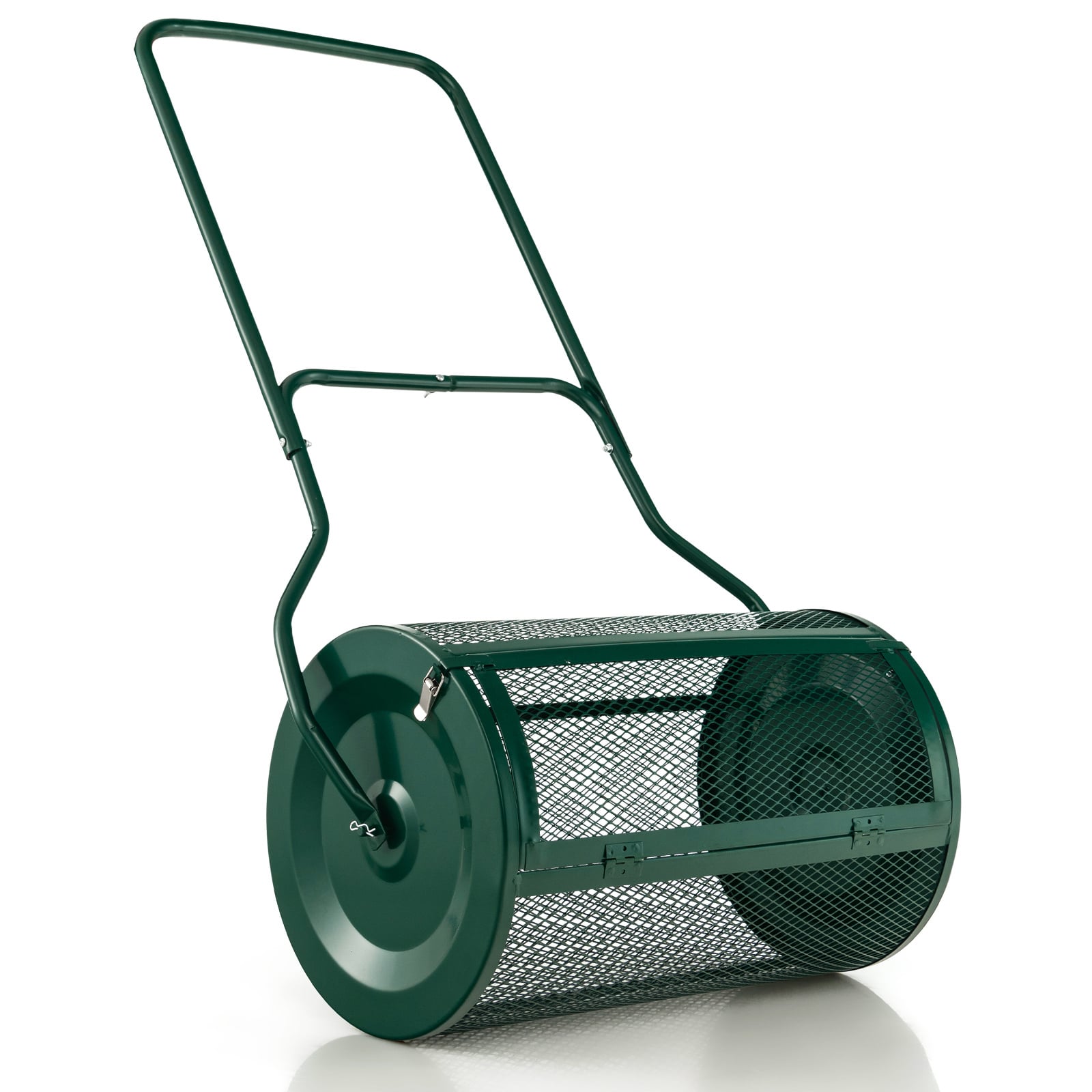 Ergonomic 2-in-1 Lawn Care Bundle: Deep Aerator Tool + U-Handle Compost Spreader for Fertile Soil