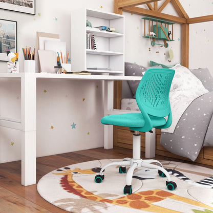 Ergonomic Children Study Chair with Adjustable Height-Green