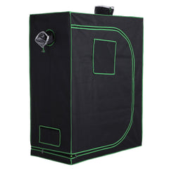Outsunny Grow Tent Reflective Mylar Hydroponic with Adjustable Vents and Floor Tray for Indoor Plant Growing, 120 x 60 x 150 cm (47