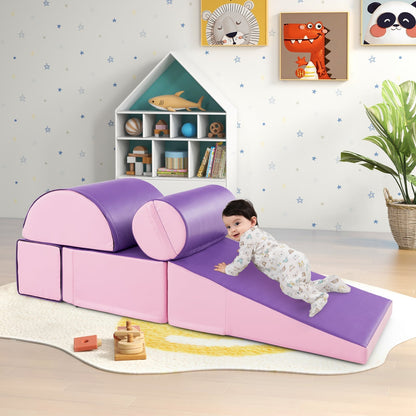 5-Piece Soft Waterproof Kids Climb &amp;amp;amp;amp;amp;amp;amp;amp; Crawl Activity Playset-Purple