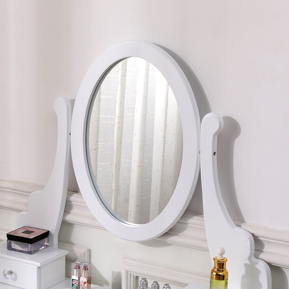 138.5cm H Makeup Vanity Desk with Mirror and Stool