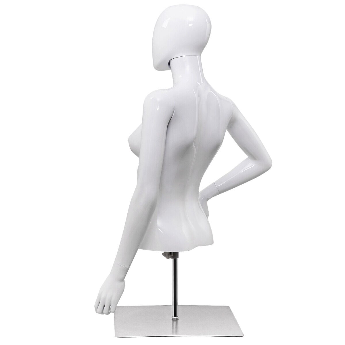 Female Half Body Mannequin with Adjustable Height and Arms