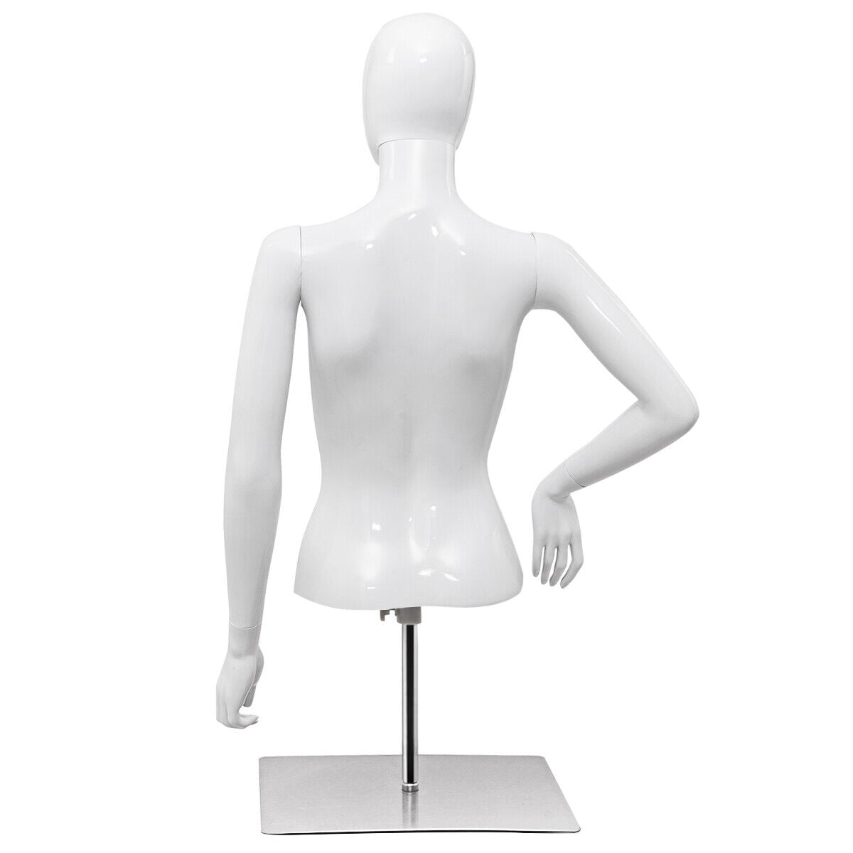 Female Half Body Mannequin with Adjustable Height and Arms