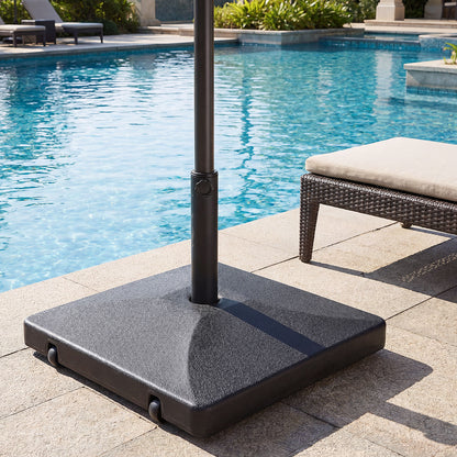 Fillable Umbrella Base 40 kg Heavy Duty with 2 Wheels-Black