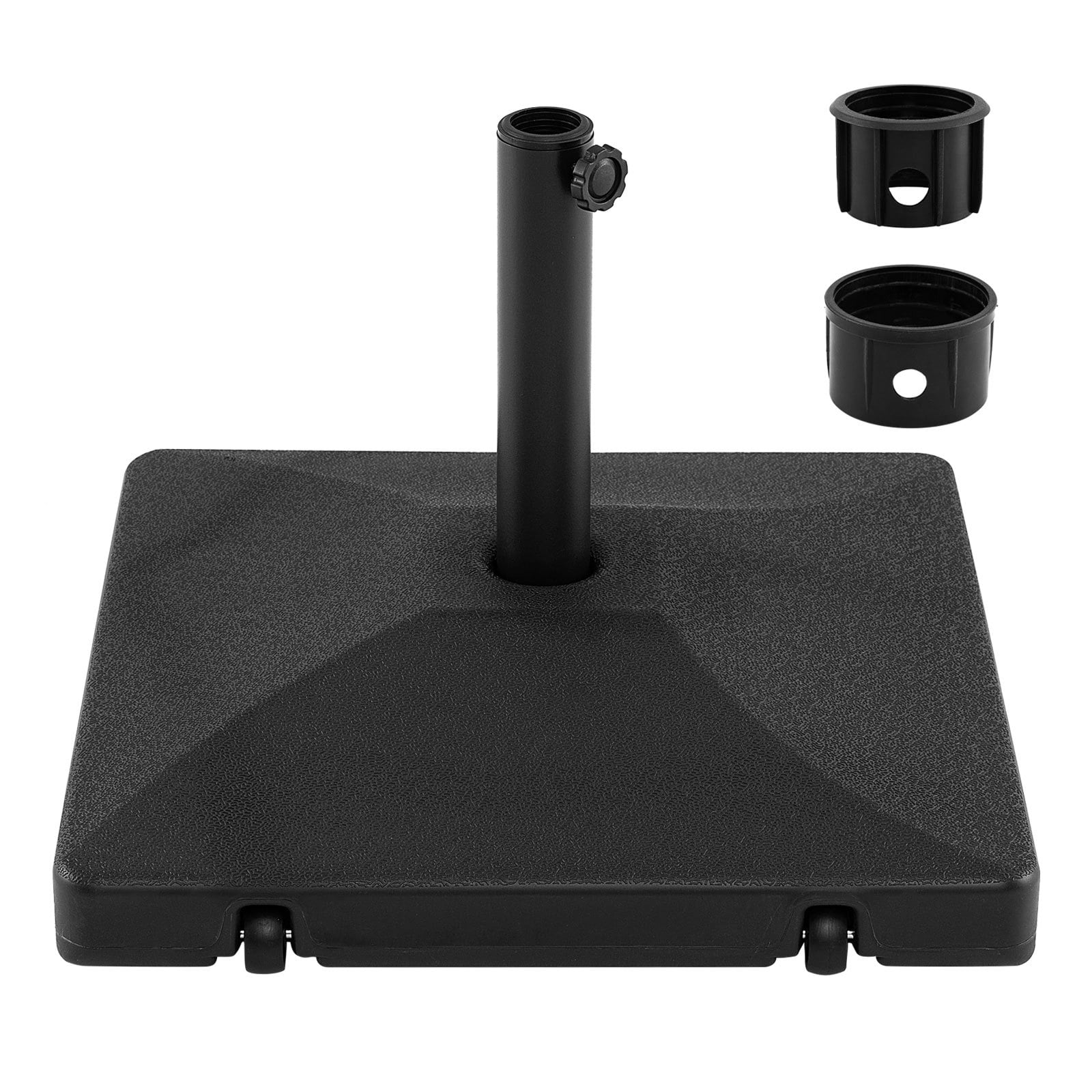 Fillable Umbrella Base 40 kg Heavy Duty with 2 Wheels-Black