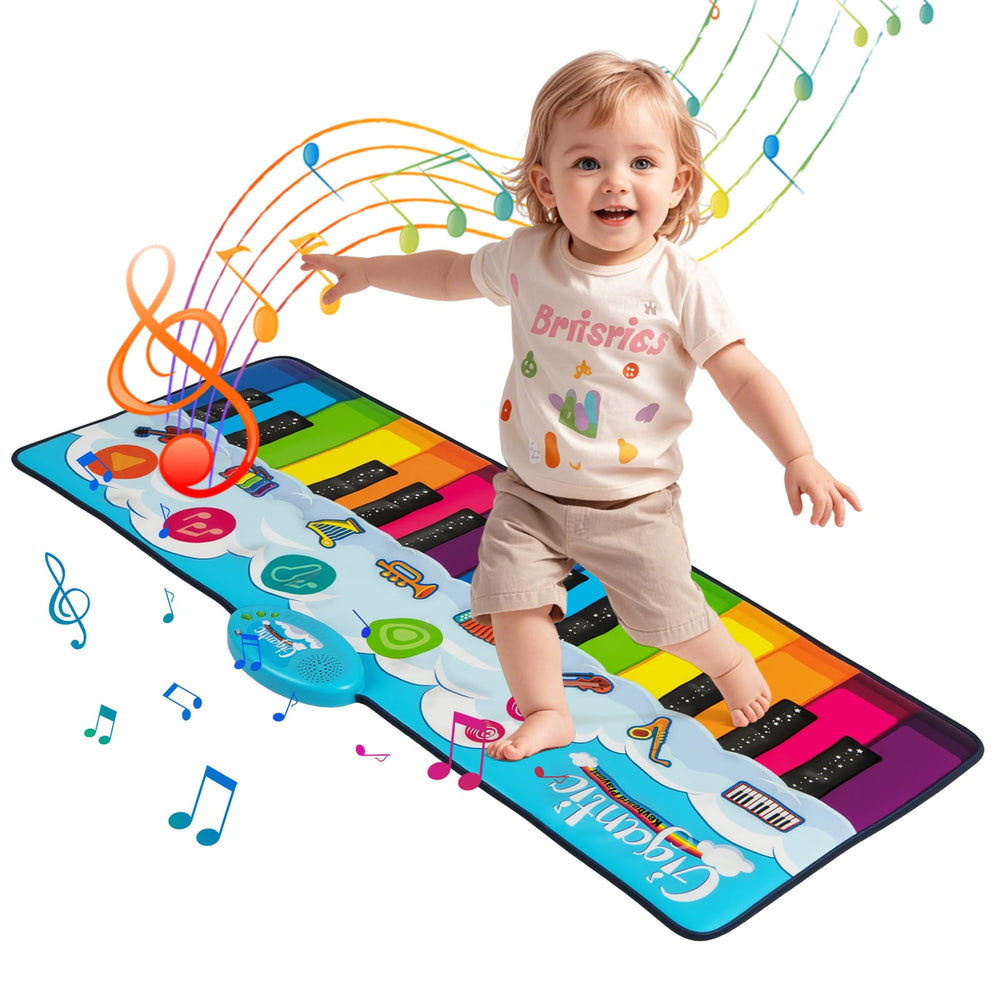 Floor Piano Dance Mat  with 8 Instrument Sounds and Built-in Music-S