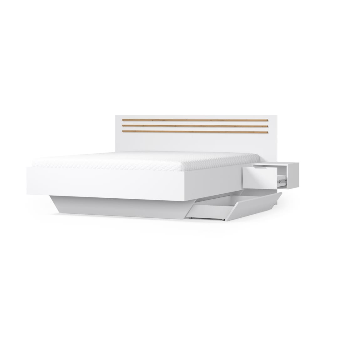 Florencja Bed Frame With Bedside Cabinets [EU Super King]