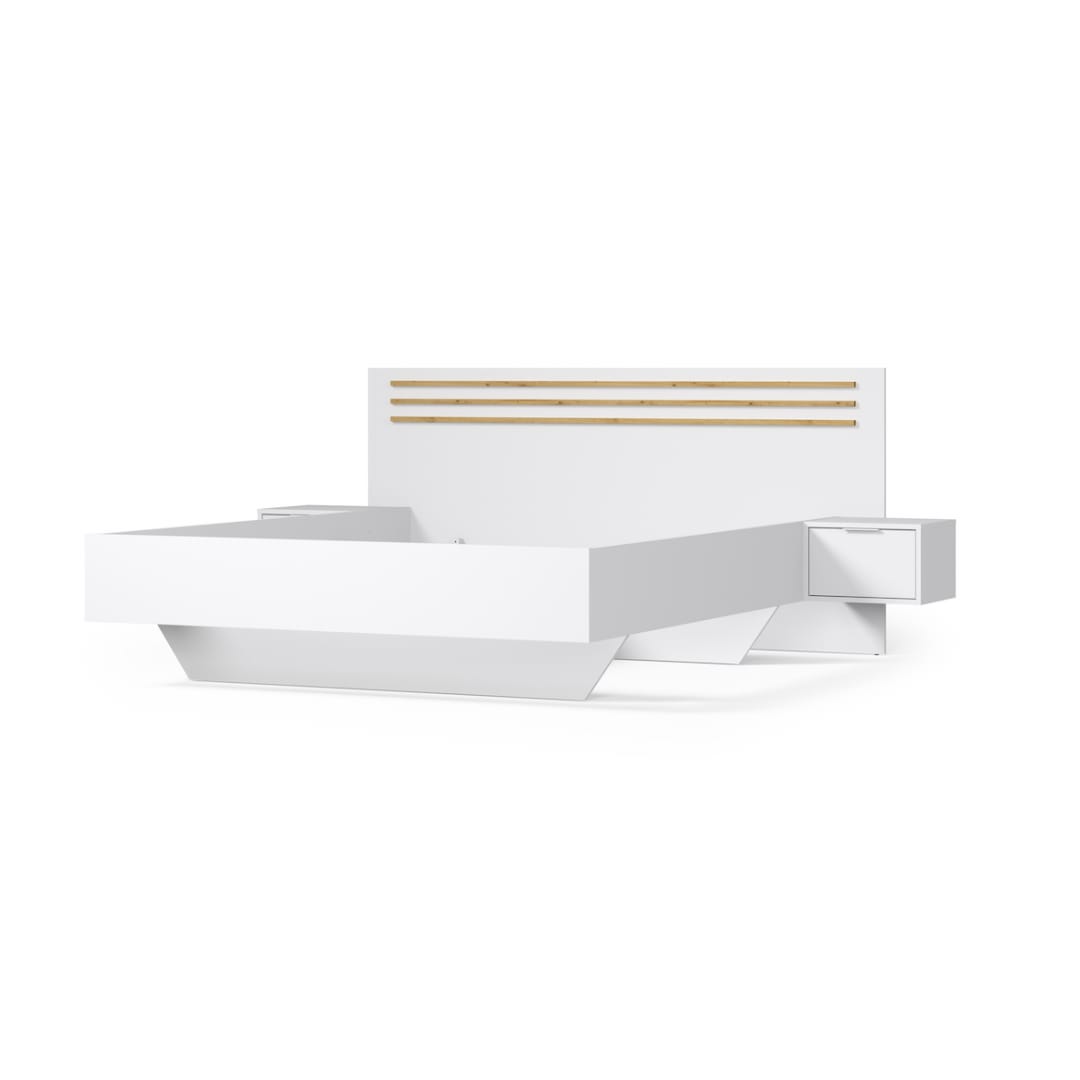 Florencja Bed Frame With Bedside Cabinets [EU King]