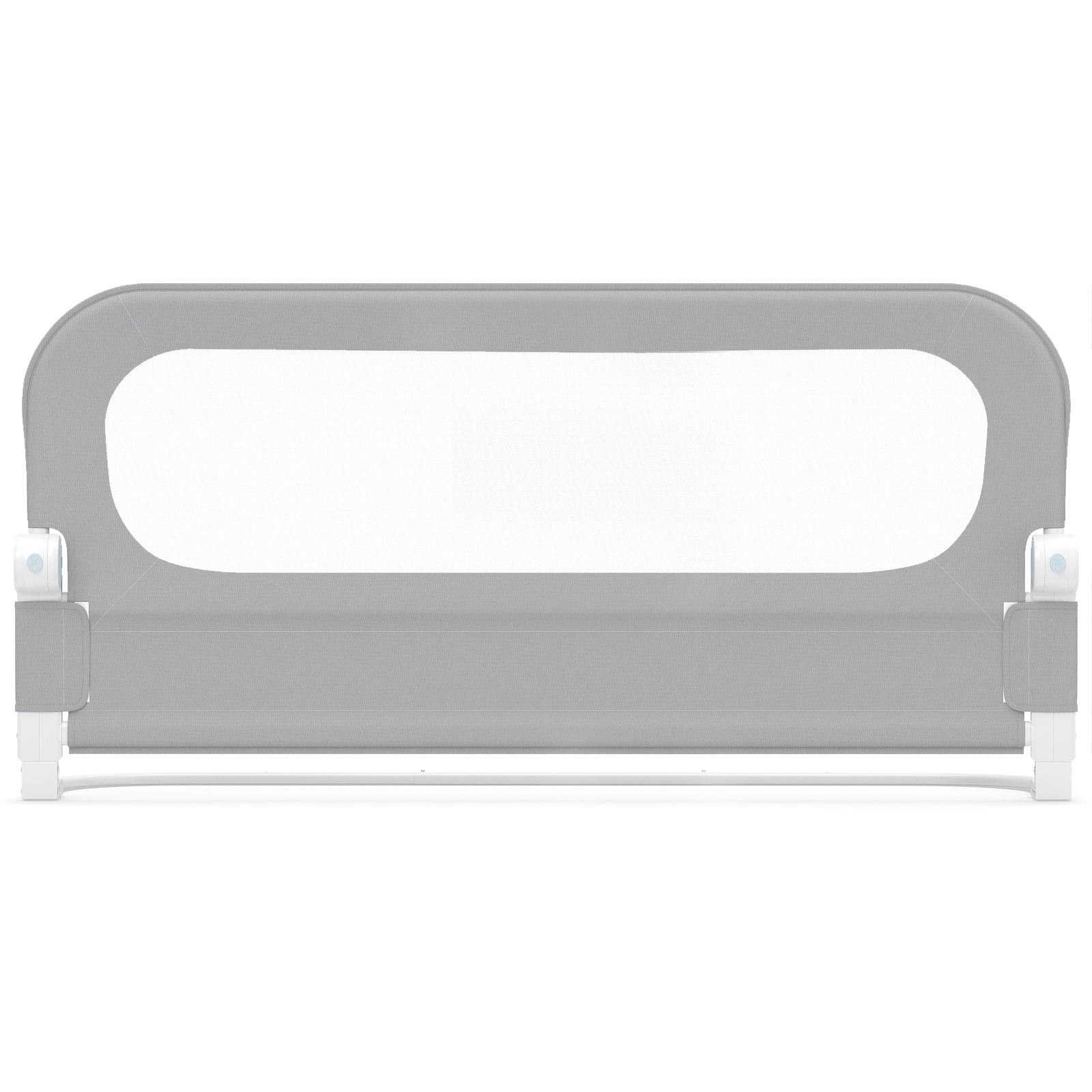 Foldable Bed Rail for Toddlers 120 Long with Removable Cover-Grey