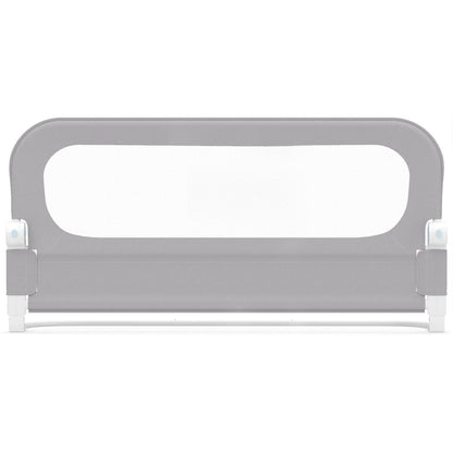 Foldable Bed Rail for Toddlers 120 Long with Removable Cover-Grey