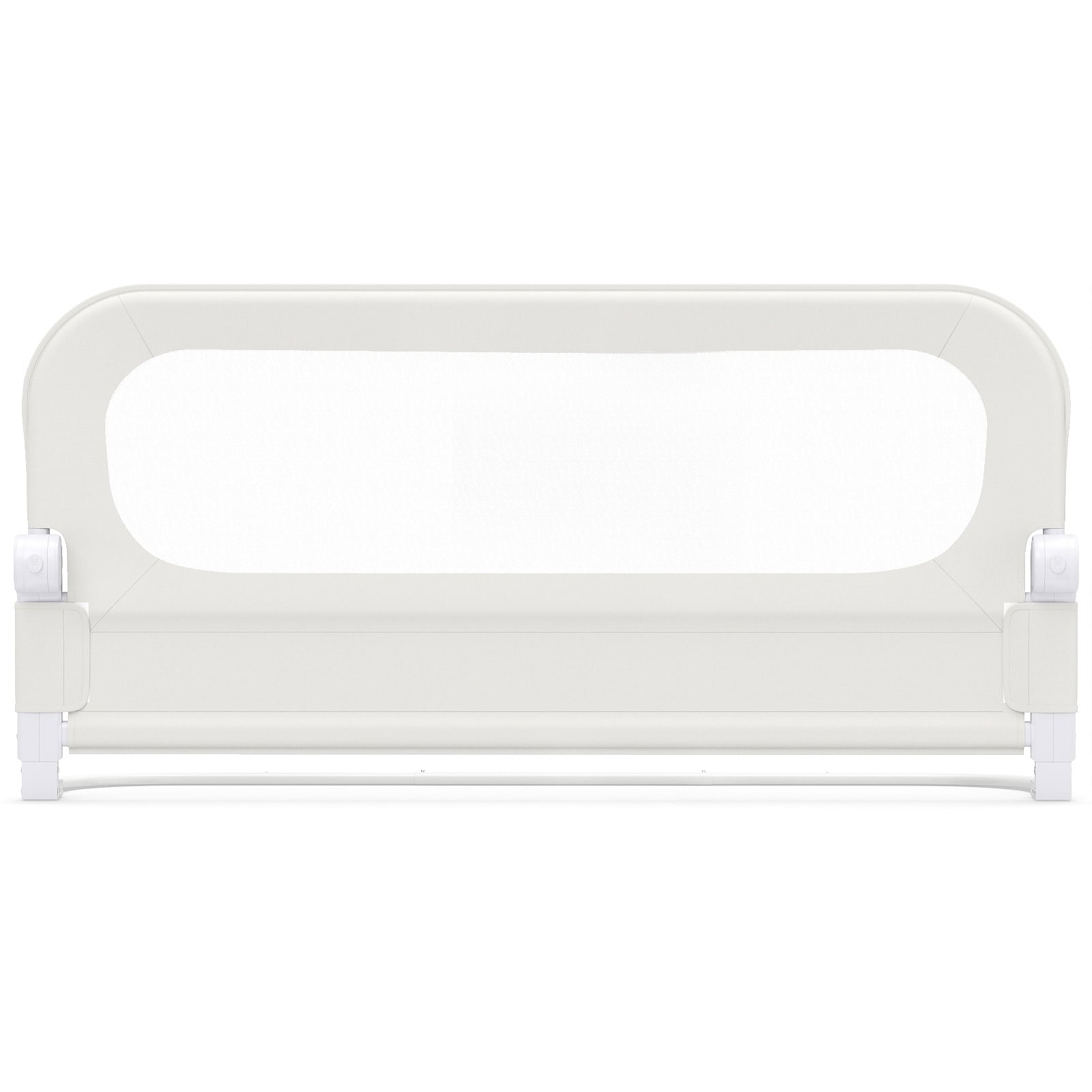 Foldable Bed Rail for Toddlers 120 Long with Removable Cover-White