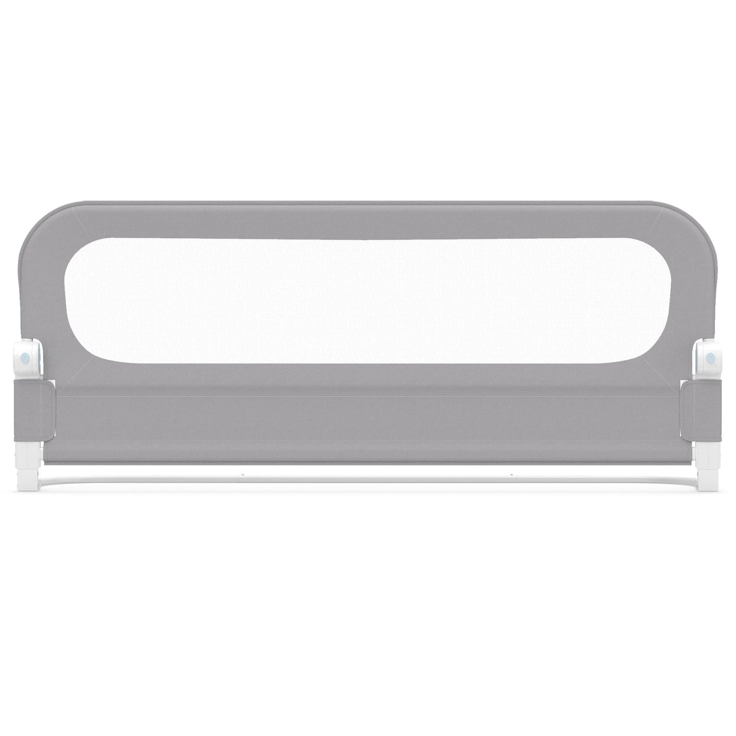 Foldable Bed Rail for Toddlers 148 Long with Removable Cover-Grey