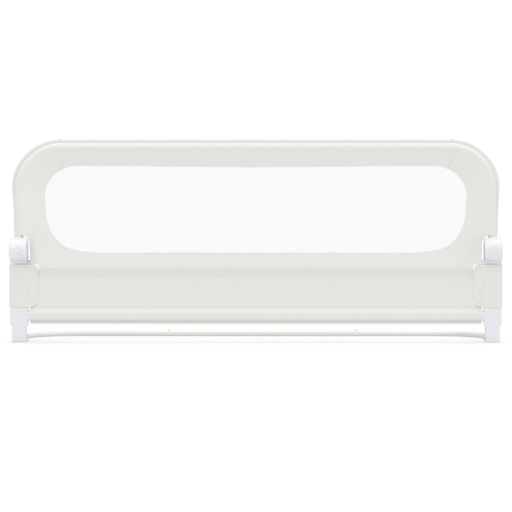 Foldable Bed Rail for Toddlers 148 Long with Removable Cover-White