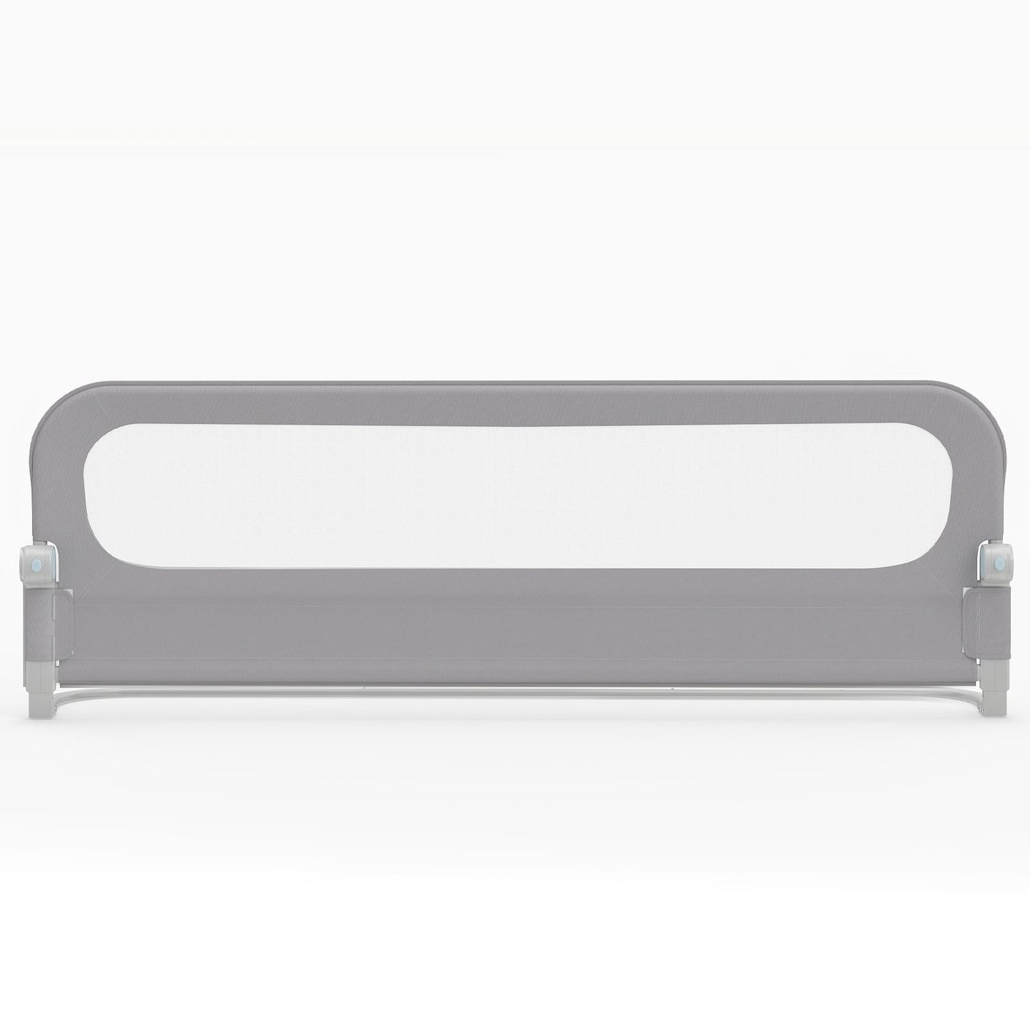 Foldable Bed Rail for Toddlers 178 Long with Removable Cover-Grey