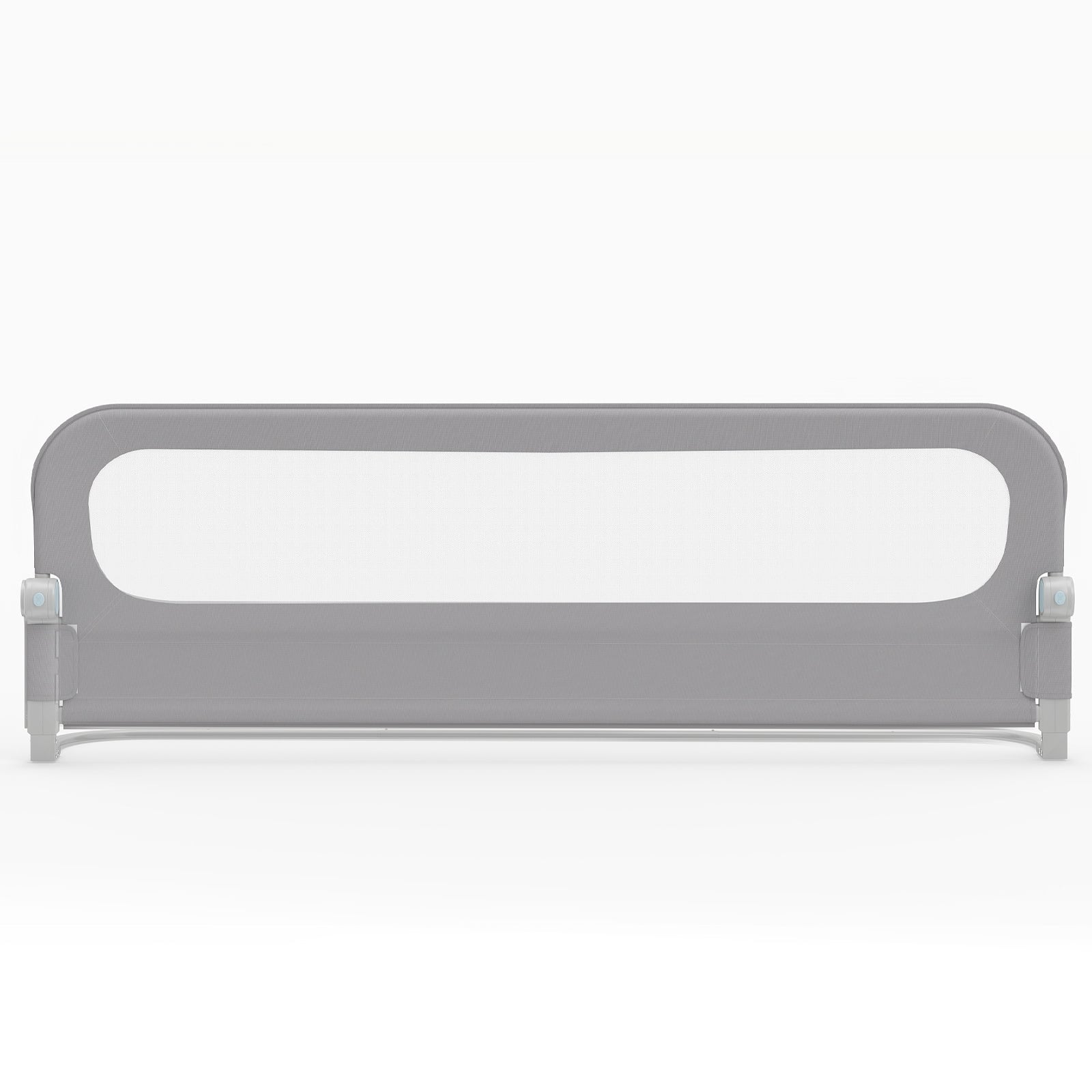 Foldable Bed Rail for Toddlers 178 Long with Removable Cover-Grey