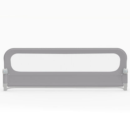 Foldable Bed Rail for Toddlers 178 Long with Removable Cover-Grey
